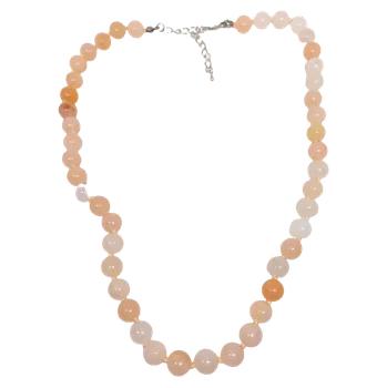 Náhrdelník Avanturín růžový, náhrdelník - 8mm /s chirur.ocelí/ (EXKLUSIVNÍ KUS)