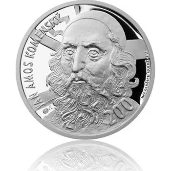 2014 - Stříbrná medaile Pocta O. Kulhánkovi s motivem 200 Kč bankovky - J. A. Komenský