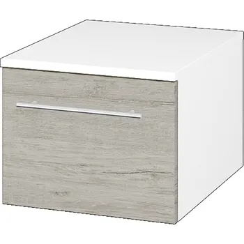 Koupelnový nábytek Dřevojas Nízká skříňka DOS SNZ1 40 - N01 Bílá lesk / Úchytka T02 / D05 Oregon