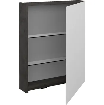 Koupelnový nábytek Dřevojas Jednodveřová galerka PREMIUM GAE 60 - D16 Beton tmavý / Pravé