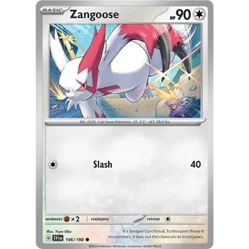 Karetní hra Zangoose 146/198 - Scarlet & Violet Typ karty: Non-Holo