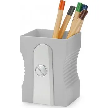 Balvi, Stojánek na tužky Sharpener 27606, plast, v.8,5 cm | šedá