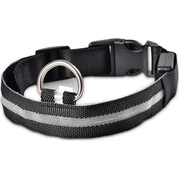 Obojek pro psa Svítící obojek - černý Velikosti: XS