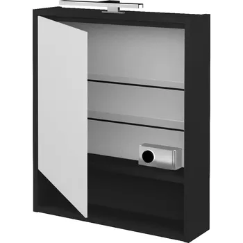 Koupelnový nábytek Dřevojas Jednodveřová galerka FOCUS GAOE 60 - N03 Graphite / Levé