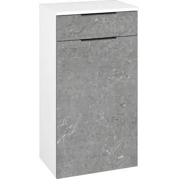 Koupelnový nábytek Dřevojas Nízká skříňka DOS SNDZ 50 - N01 Bílá lesk / Úchytka T07 / D20 Galaxy / Pravé