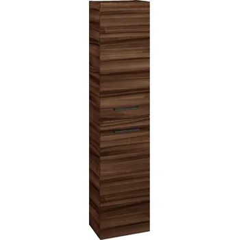 Koupelnový nábytek Dřevojas Vysoká skříň DOOR SV1D2 35 - D06 Ořech / Úchytka T06 / D06 Ořech / Pravé