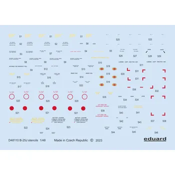Plastikový model 1/48 Decals B-25J stencils (HKM)