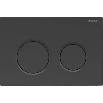 Geberit Omega20 ovládací tlačítko pro 2 možnosti splachování, černá mat easy-to-clean/černá (115.085.16.1)