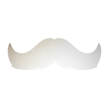 Samolepící dekorace SAMOLEPKA Knír 002 movember (82 - odrazková reflexní bílá) NA AUTO, NÁLEPKA, FÓLIE, POLEP, TUNING, VLASTNÍ TEXT, TISK, AUTOSAMOLEPKY.cz, POLEPY, OBRÁZEK, LOGO, SAMOLEPKY