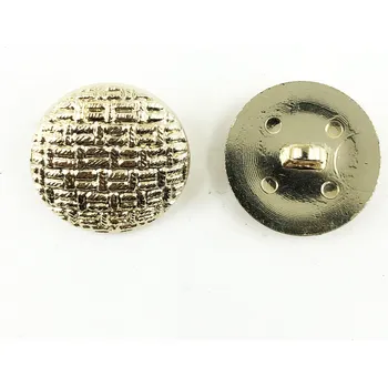 Knoflík GOM06, Knoflík, 20mm, zlatý, vzor kanava, 1ks