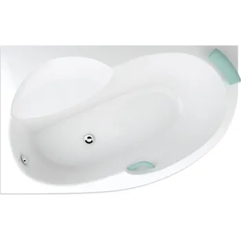 Vana TEIKO vana asymetrická MEDEA 160 LEVÁ BÍLÁ 160 x 100 x 42