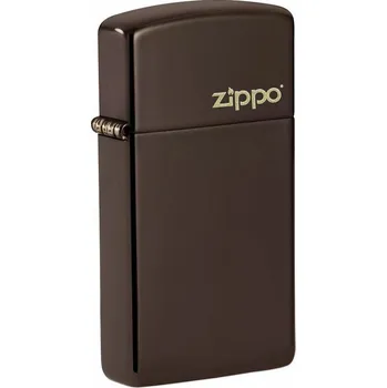 Zapalovač Zapalovač Zippo Slim Brown Zipplo Logo 26958