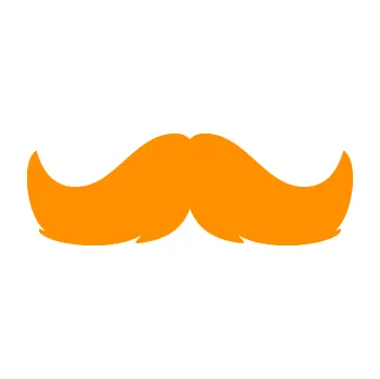 Samolepící dekorace SAMOLEPKA Knír 002 movember (06 - oranžová) NA AUTO, NÁLEPKA, FÓLIE, POLEP, TUNING, VLASTNÍ TEXT, TISK, AUTOSAMOLEPKY.cz, POLEPY, OBRÁZEK, LOGO, SAMOLEPKY