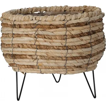 Květináč Pletený květináč na nožkách Zea 22x15x25 cm (135409 041 430000400 květináč na nožkách)