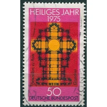 Poštovní známka (1975) MiNr. 834 - O - Německo - Půdorys kat. sv. Petra v Římě (1)