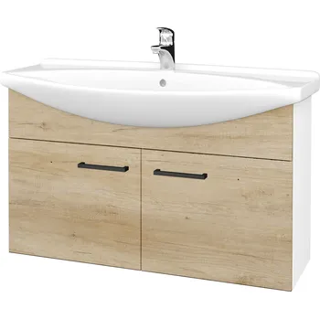 Koupelnový nábytek Dřevojas Koupelnová skříňka TAKE IT SZD2 105 - N01 Bílá lesk / Úchytka T06 / D15 Nebraska