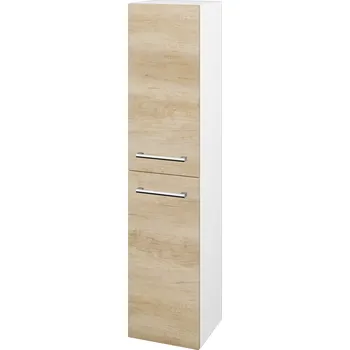 Koupelnový nábytek Dřevojas Vysoká skříň DOS SVD2 35 - N01 Bílá lesk / Úchytka T03 / D15 Nebraska / Pravé