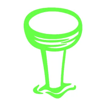 Samolepicí dekorace na vozidlo Hřebík 001 levá zatlučený (71 - Fluorescentní zelená) SAMOLEPKA NA AUTO, NÁLEPKA, FÓLIE, POLEP, TUNING, VLASTNÍ TEXT, TISK, AUTOSAMOLEPKY.cz, POLEPY, OBRÁZEK, LOGO, 3D STICKERS