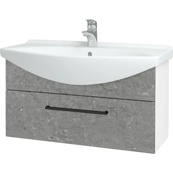 Koupelnový nábytek Dřevojas Koupelnová skříňka TAKE IT SZZ 85 - N01 Bílá lesk / Úchytka T06 / D20 Galaxy