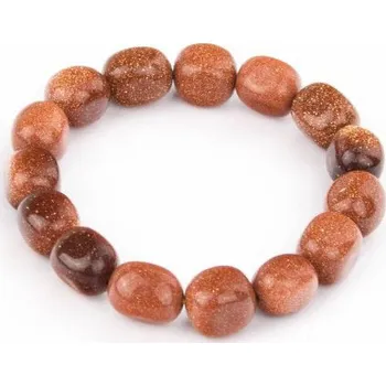 Náramek Avanturín zlatý - Valounky