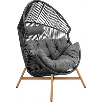 Mirpol Holland Ratanové zahradní křeslo šedé