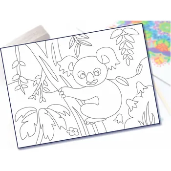 Radost v písku Šablona na pískování koala na stromě Varianta: A5 (148 x 210 mm)