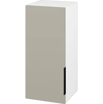 Koupelnový nábytek Dřevojas Horní skříňka SYD 35 - N01 Bílá lesk / Úchytka T07 / L04 Béžová vysoký lesk / Levé