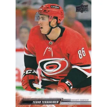 Karetní hra paralel karta TEUVO TERAVAINEN 22-23 UD Ser. 2 French číslo 284