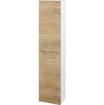 Koupelnový nábytek Dřevojas Vysoká skříň DOOR SV1D2 35 - N01 Bílá lesk / Úchytka T02 / D09 Arlington / Levé