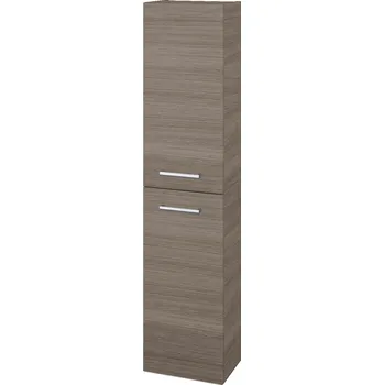 Koupelnový nábytek Dřevojas Vysoká skříň DOOR SV1D2 35 - D03 Cafe / Úchytka T03 / D03 Cafe / Levé