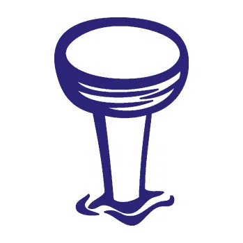 Samolepicí dekorace na vozidlo Hřebík 001 levá zatlučený (22 - střední modrá) SAMOLEPKA NA AUTO, NÁLEPKA, FÓLIE, POLEP, TUNING, VLASTNÍ TEXT, TISK, AUTOSAMOLEPKY.cz, POLEPY, OBRÁZEK, LOGO, 3D STICKERS