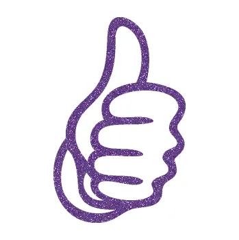 Samolepící dekorace Ruka 001 pravá palec nahoru (87 - Ultra Metalic fialová) SAMOLEPKA NA AUTO, NÁLEPKA, FÓLIE, POLEP, TUNING, VLASTNÍ TEXT, TISK, AUTOSAMOLEPKY.cz, POLEPY, OBRÁZEK, LOGO, 3D STICKERS