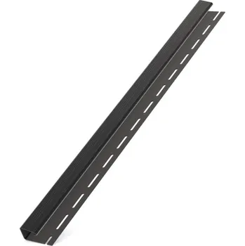 BRYZA "J" profil plastový, délka 3M, Černá RAL 9005