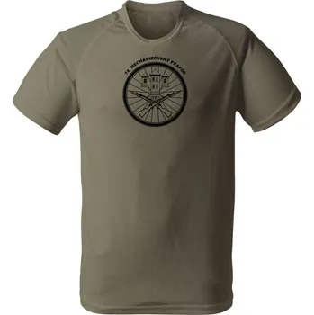 Funkční tričko 74. mechanizovaný prapor - olivová