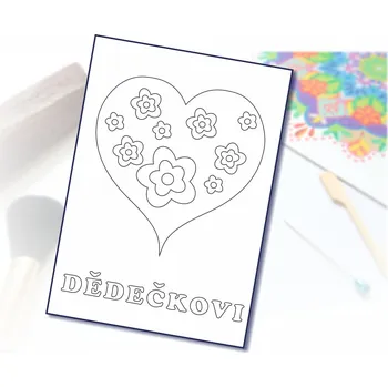 Radost v písku Šablona na pískování srdíčko dědečkovi Varianta: A5 (148 x 210 mm)