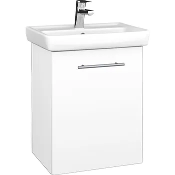 Koupelnový nábytek Dřevojas Koupelnová skříňka DOOR SZD 50 - N01 Bílá lesk / Úchytka T02 / L01 Bílá vysoký lesk / Pravé