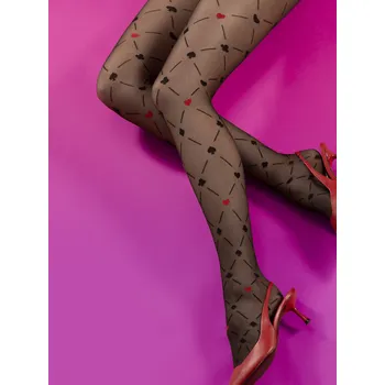 Dámské punčochy Fiore Poker 15 den G6080 Punčochové kalhoty black-černé 5-XL