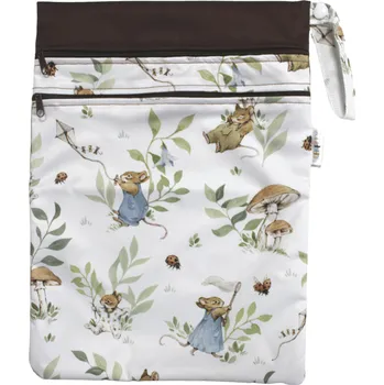 Pytel na pleny Breberky Pytel PUL dvoukomorový - Myší rodinka M