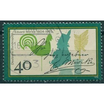 Poštovní známka (1975) MiNr. 842 - O - Německo - E. Mörike (1804-1875), básník (1)