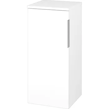 Koupelnový nábytek Dřevojas Nízká skříňka DOS SND 35 - N01 Bílá lesk / Úchytka T05 / M01 Bílá mat / Pravé
