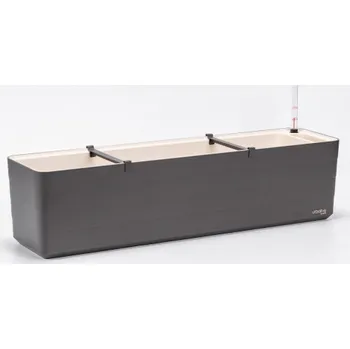 Truhlík Plastia Berberis 80 cm antracit/slonová kost