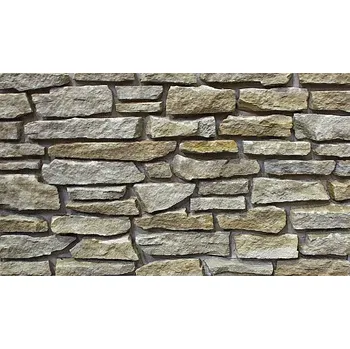 Obklad Obkladové řezané / štípané pískovcové pásky, šedo-žlutý Velikost: šíře 3-5 cm, formátování: 1x řezaný