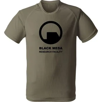 Funkční tričko Black Mesa Research Facility - olivová