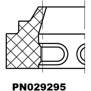 Automobilové těsnění Rubena Stírací kroužek 56 x 64 x 7 / 4 PN 029295