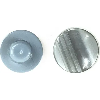 Knoflík GOM177, Knoflík, 11mm, šedivý s pruhy, 1ks