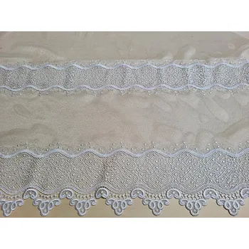 GERSTER Luxusní vyšívaná záclona GERSTER 11786/0001 280 cm