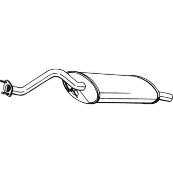 Výfukový systém Zadní tlumič výfuku BOSAL 115-505