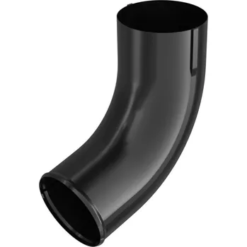 okap BRYZA Výtokové koleno svodu pozinkované Ø 100 mm, Černá RAL 9005
