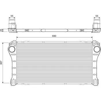 Chladič motoru Chladič turba VALEO 818387