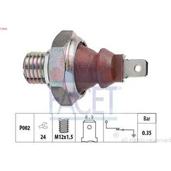 Auto-moto Olejový tlakový spínač FACET 7.0026